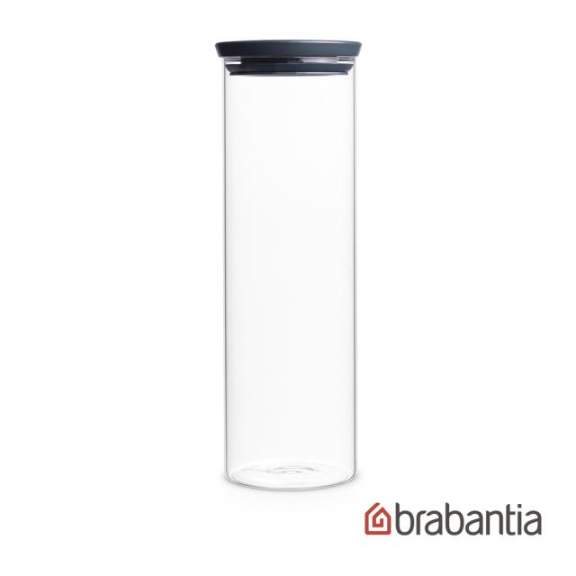 【Brabantia】玻璃食物儲存罐1.9L(黑蓋)