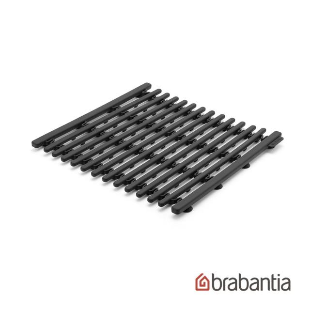 【Brabantia】可伸縮矽膠瀝水墊-深灰