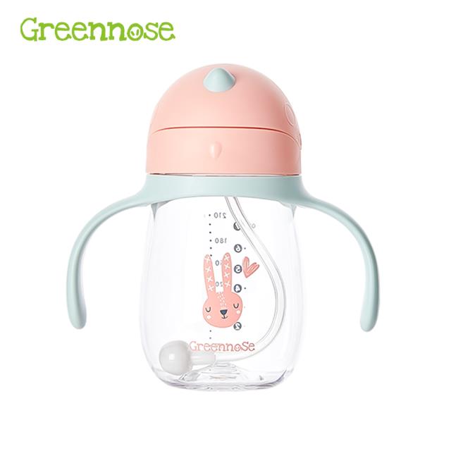 【綠鼻子】多功能學習杯(6個月以上)(蜜糖粉)300ml