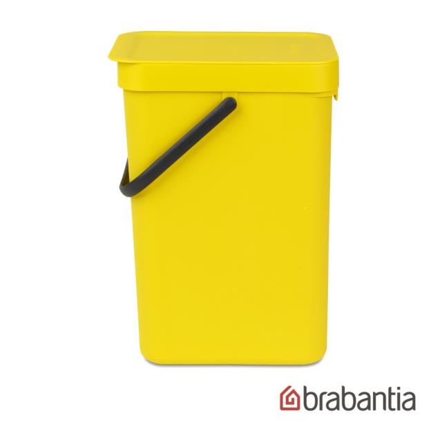 【Brabantia】廚餘桶12L-黃色