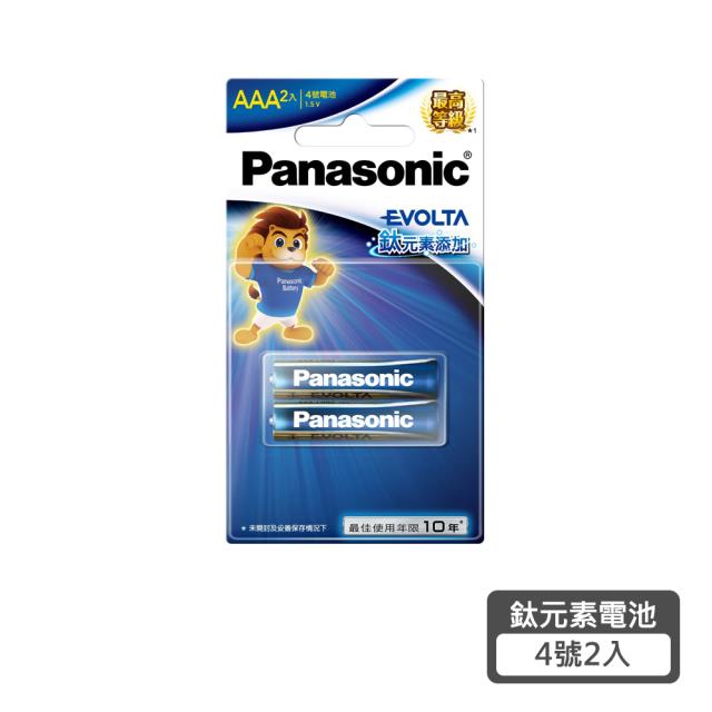 PANASONIC 鈦元素鹼性電池 4 號 2 入