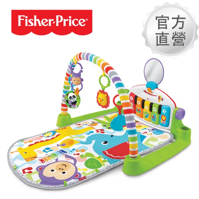 【Fisher-Price 費雪 】可愛動物鋼琴健身器