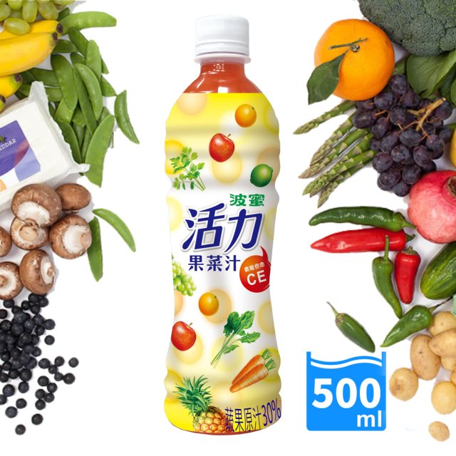 【波蜜】活力果菜汁 500gX24瓶/箱