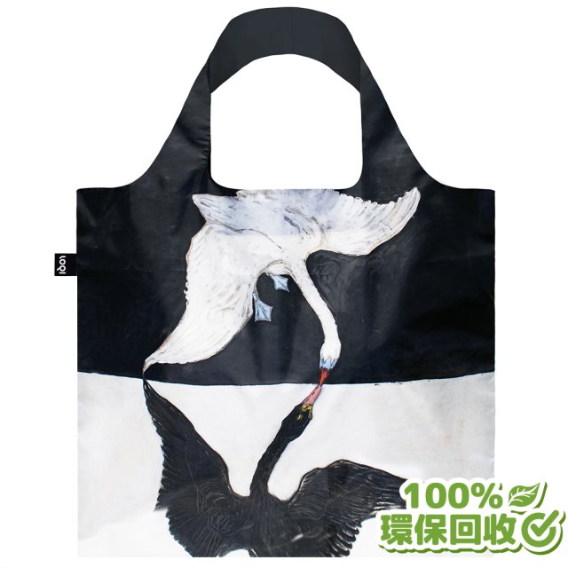 LOQI 天鵝 環保春捲包購物袋（無扣帶、無暗袋）回收材質