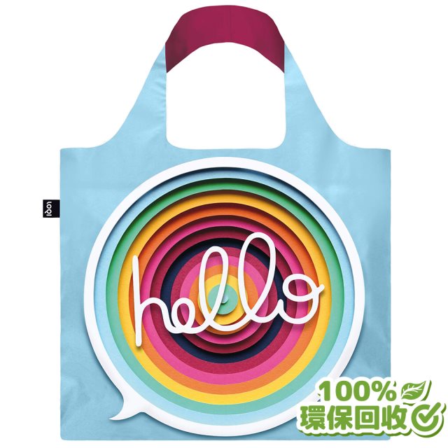 LOQI 是在哈囉 環保春捲包購物袋（無扣帶、無暗袋）回收材質 OWHE
