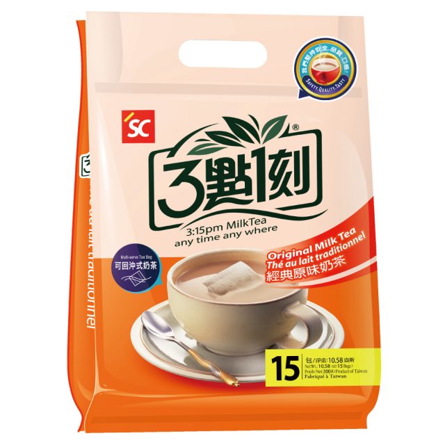 【3點1刻】經典原味奶茶 (15入/袋) 3袋組