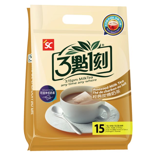 【3點1刻】經典炭燒奶茶 (15入/袋) 3袋組