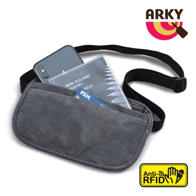 【ARKY】 RFID防盜拷貼身收納頸掛/腰包