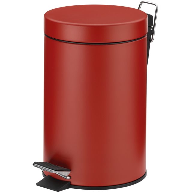 【KELA】簡約腳踏式垃圾桶(紅3L)