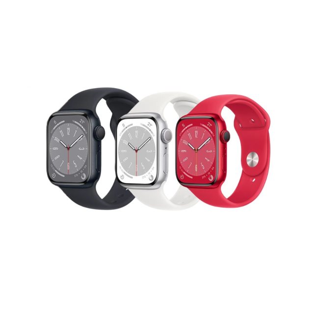 Apple Watch S8 GPS 45mm,鋁金屬錶殼,運動型錶帶 *聖誕交換禮物