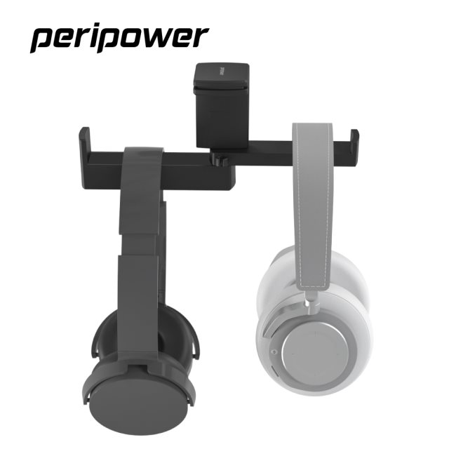 peripower MO-23 桌邊夾式頭戴型雙掛式耳機架