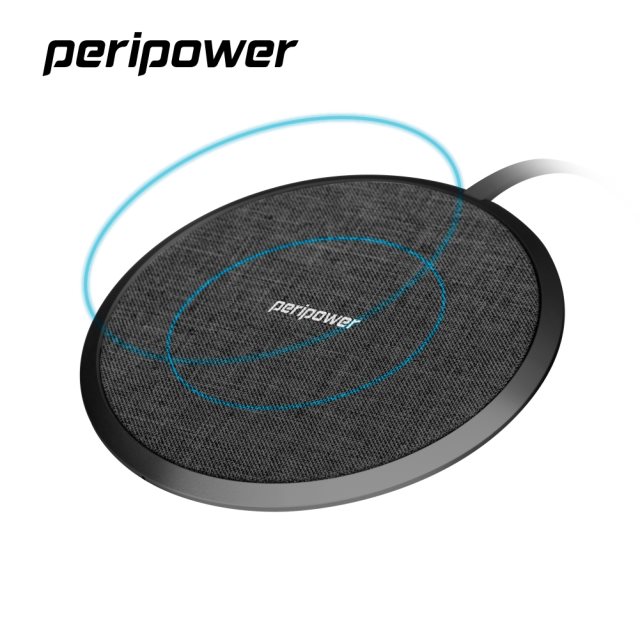 peripower PS-T06 無線充系列-鋁合金織布充電盤-黑色