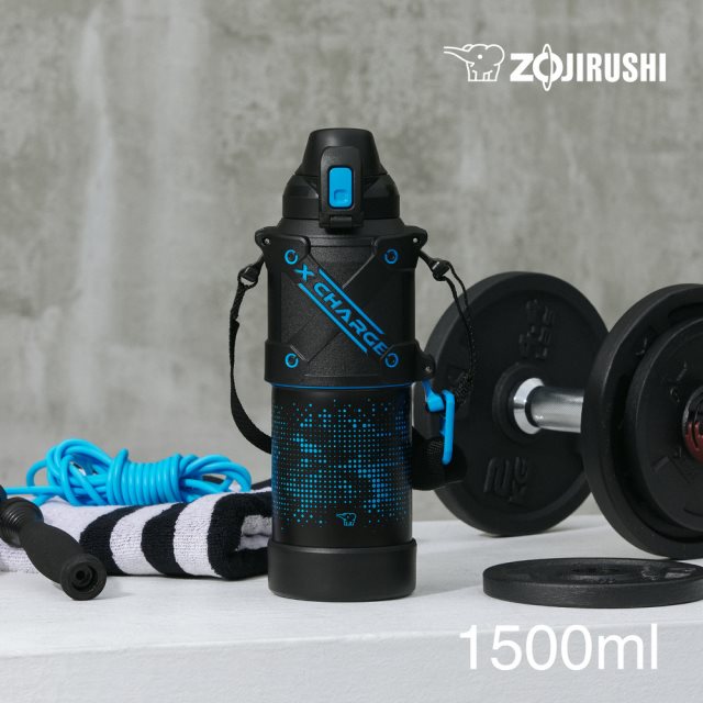 【象印】不鏽鋼直飲式保冷瓶-1500ml(SD-HA15)藍黑