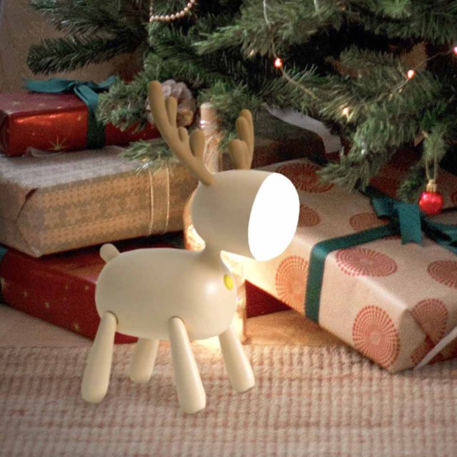 【Caldo卡朵生活】耶誕麋鹿LED情境小夜燈｜療癒小物 (兩色可選)#聖誕