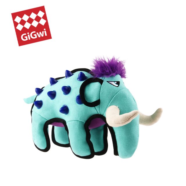 【GiGwi】尖刺杜拉獸系列｜寵物玩具-湖綠長毛象