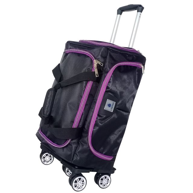 【Lamada 藍盾】大容量專利可拆式拉桿旅行袋(紫)