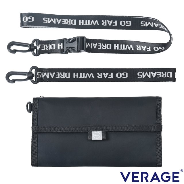 【Verage 維麗杰】維麗杰 RFID輕便證件長夾(黑)