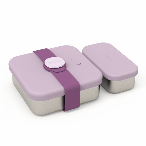 【VIIDA】Kassie不鏽鋼便當盒組 紫