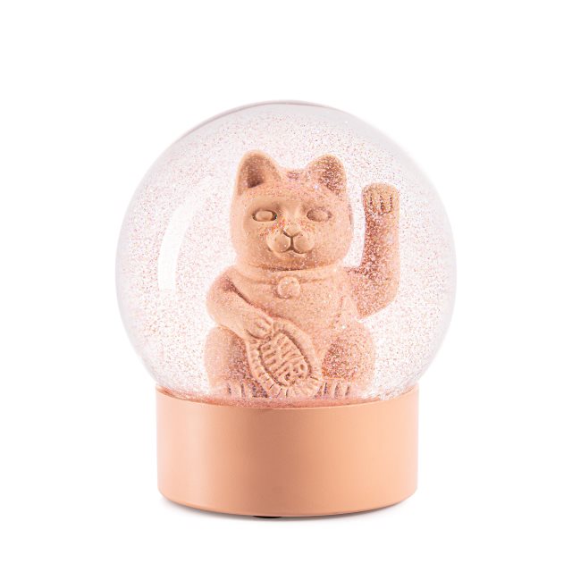 【DONKEY】LUCKY CAT招財貓造型水晶球 | 創意設計 | 粉色