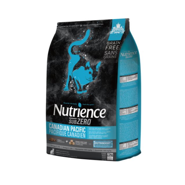 【Nutrience 紐崔斯】 SUBZERO黑鑽頂級無穀貓+凍乾系列-七種魚口味 -5kg