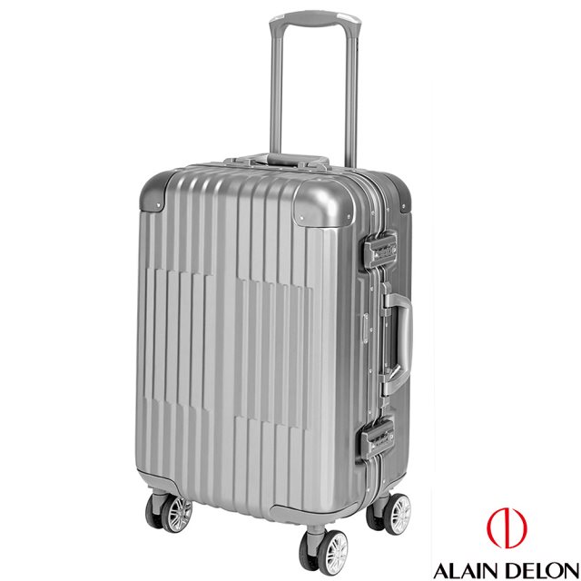 【ALAIN DELON 亞蘭德倫】20吋 絕代風華系列全鋁行李箱(灰)