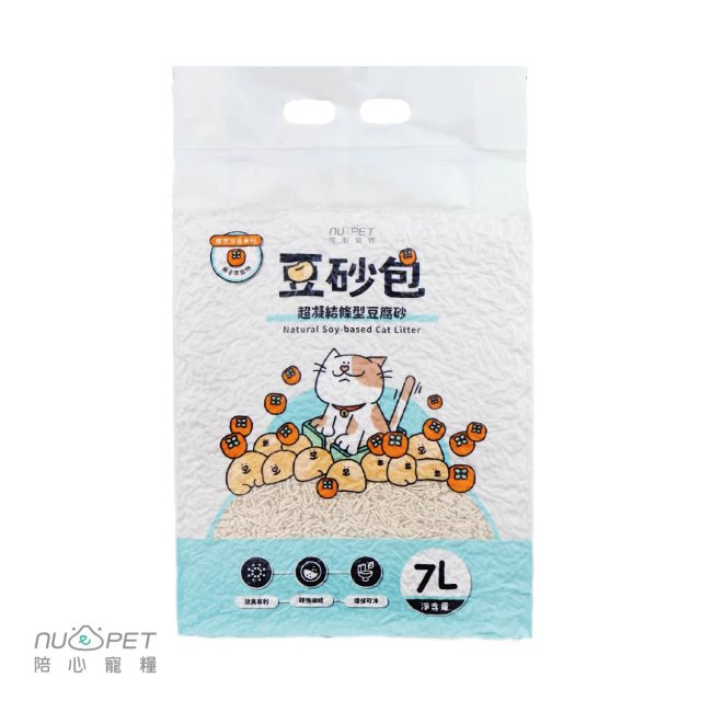 【陪心寵糧】貓│豆砂包｜超凝結條型豆腐貓砂 2入