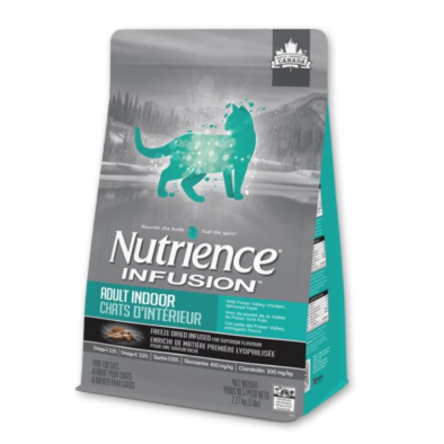 【Nutrience 紐崔斯】INFUSION 天然糧 室內貓（雞肉）2.27kg