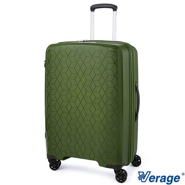 【Verage 維麗杰】25吋鑽石風潮系列旅行箱(綠)