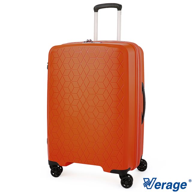 【Verage 維麗杰】25吋鑽石風潮系列旅行箱(橘)