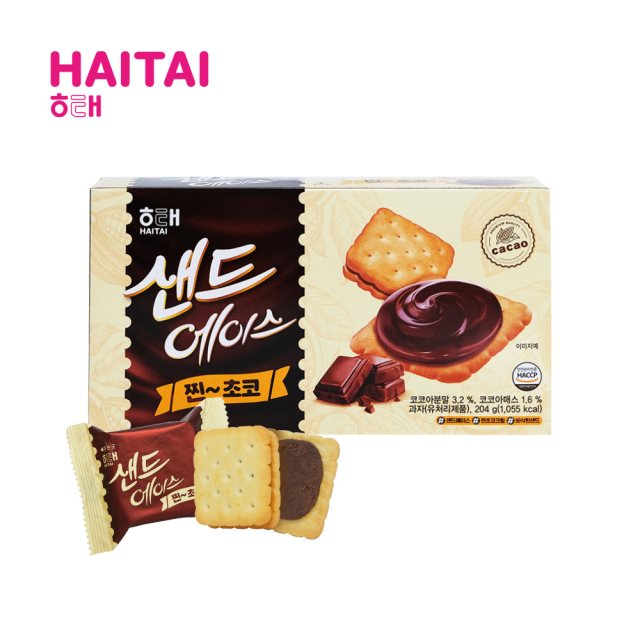 【海太】 巧克力夾心餅乾204g(12入)