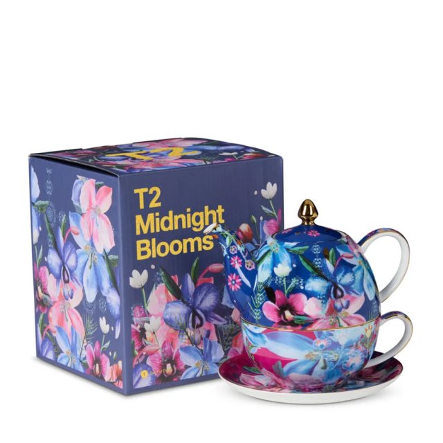 【T2 Tea】Midnight Blooms_Tea For One _ 午夜綻放單人杯壺套組