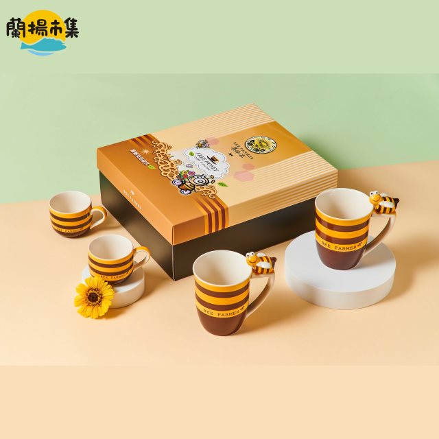 【養蜂人家】蜜蜂造型-文創杯禮盒A款
