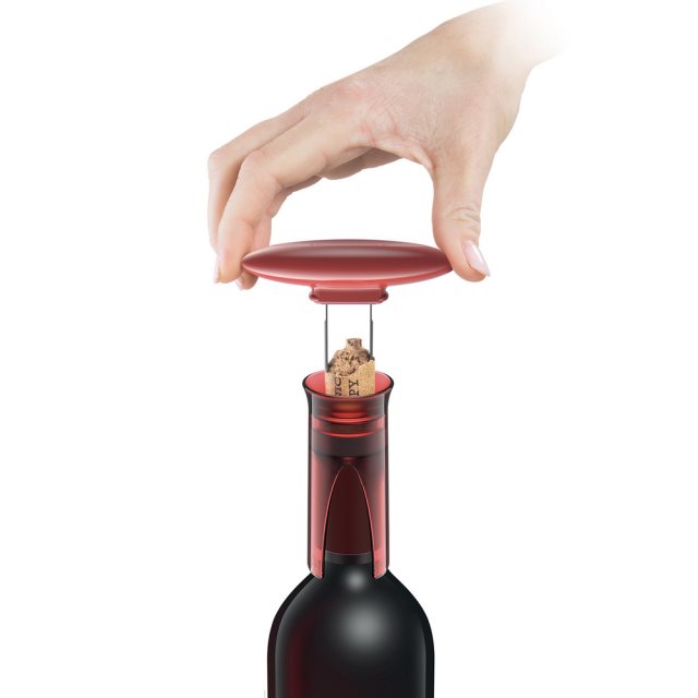 【TESCOMA】Uno拔塞式開酒器(紅) | 紅酒白酒 老酒 開瓶器