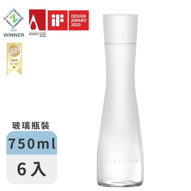 【SPARKEAU】思帕可氣泡水750ml玻璃瓶(6入-箱裝)