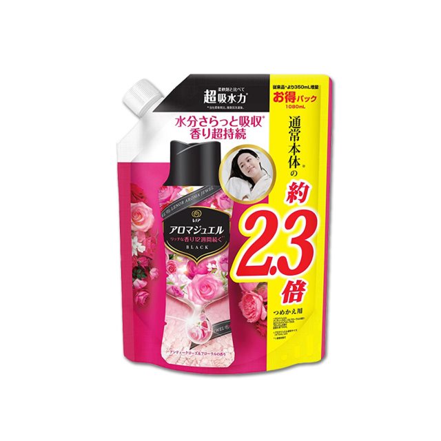 【日本P&G蘭諾】Aroma Jewel芳香顆粒香香豆大容量補充包1080ml/袋古典玫瑰(紅袋)