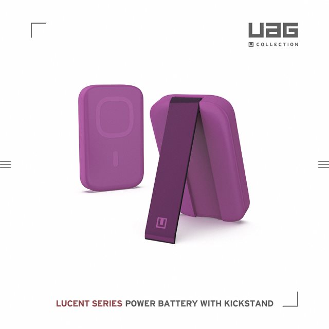 UAG [U] 磁吸式無線快充行動電源-紫 [北都]