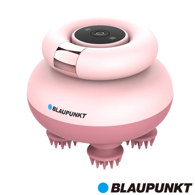 【德國藍寶BLAUPUNKT】智能乾濕舒壓頭部按摩器(BPB-M10TU)-粉色