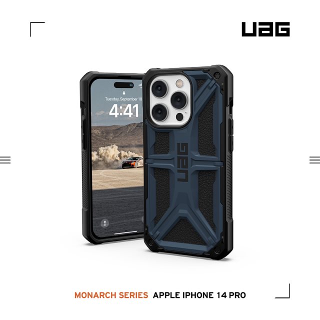 UAG iPhone 14 Pro 頂級版耐衝擊保護殼-藍 [北都]