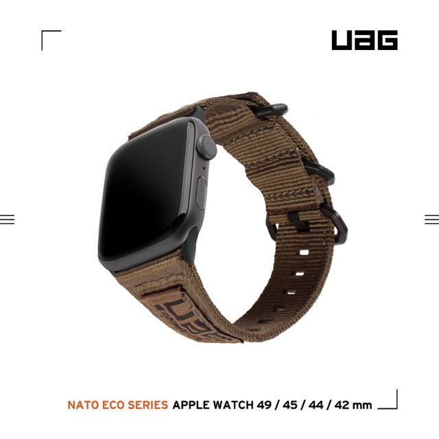 UAG Apple Watch 42/44/45/49mm Nato尼龍錶帶-沙 [北都]