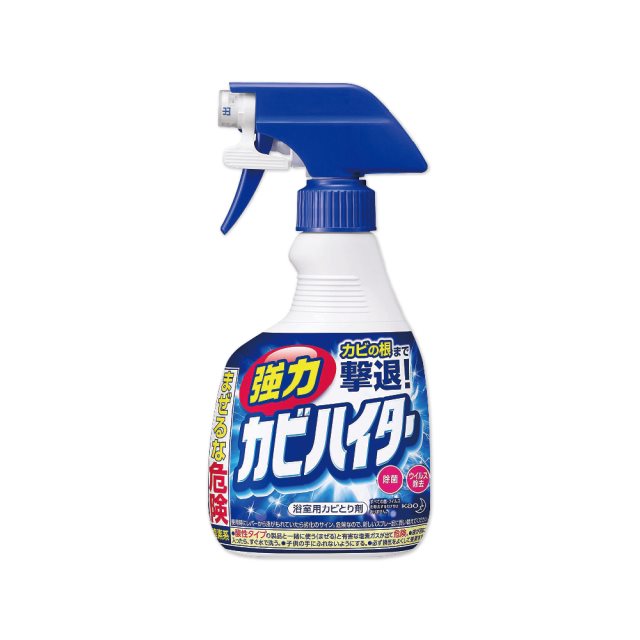 【日本KAO花王】浴室免刷洗5分鐘瞬效強力拔除霉根鹼性濃密泡沫清潔劑400ml/藍瓶