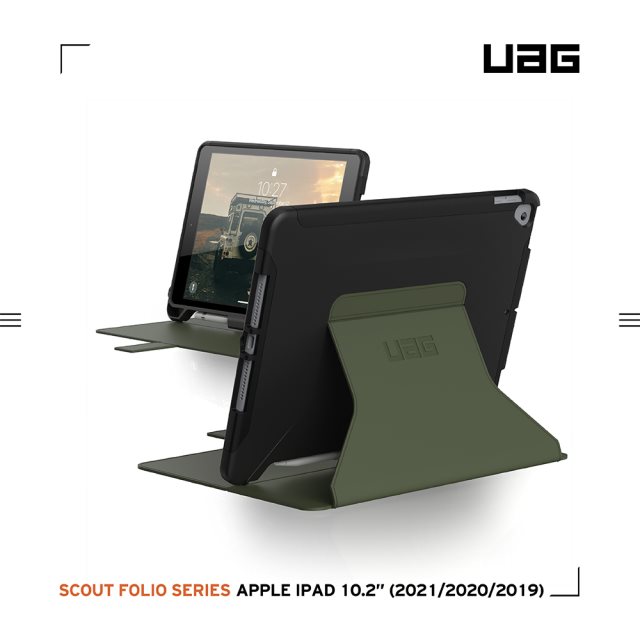 UAG iPad 10.2吋耐衝擊極簡保護殼-綠 [北都]