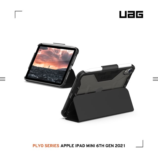 UAG iPad mini (2021)耐衝擊全透保護殻-黑 [北都]