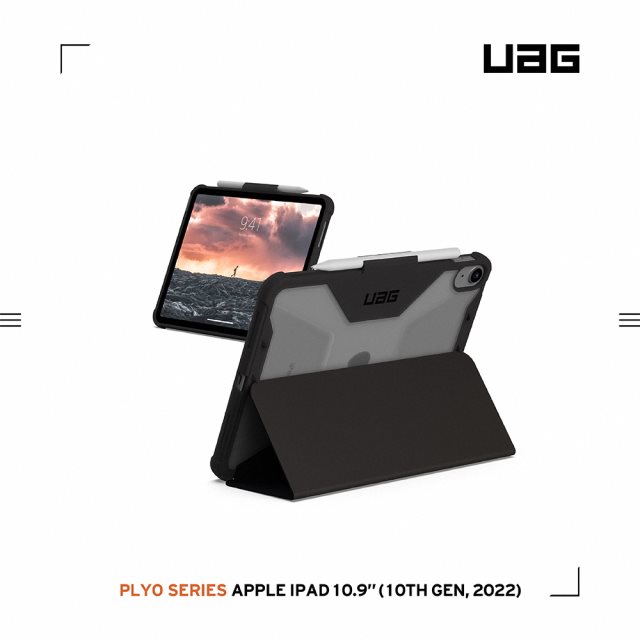 UAG iPad 10.9吋耐衝擊全透保護殼-黑 [北都]