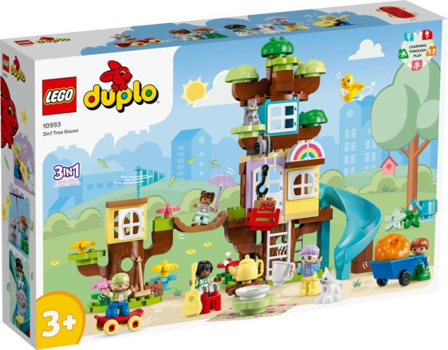【LEGO 樂高】DUPLO系列 10993 三合一 樹屋 滑梯 搖晃小橋 松鼠