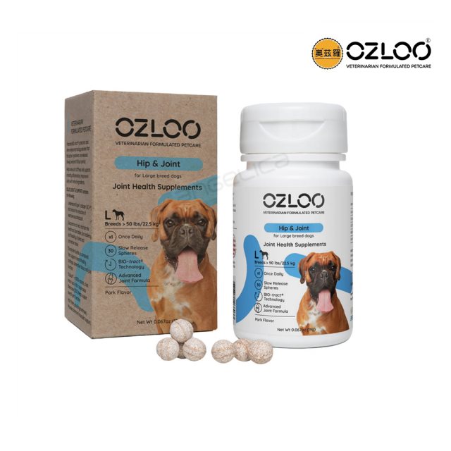 【OZLOO奧茲羅】支持關節行動 大型犬 30顆