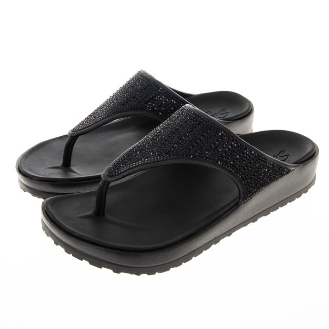 【SKECHERS】女鞋 休閒系列 涼鞋 拖鞋 CALI BREEZE 2.0 FOAMIES 黑色(111016BBK)