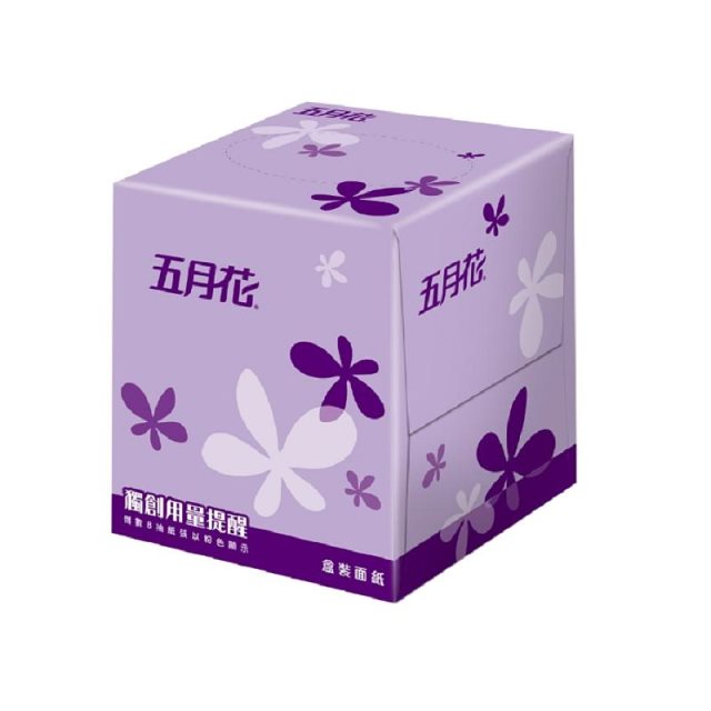 【五月花】盒裝面紙-直立式96抽x60盒