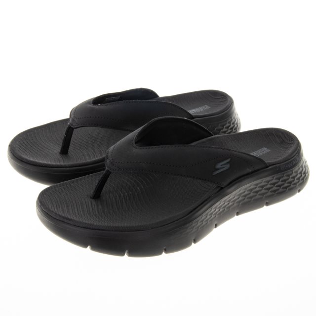 【SKECHERS】男鞋 健走系列 涼鞋 拖鞋 GO WALK FLEX SANDAL 黑色(229202BBK)