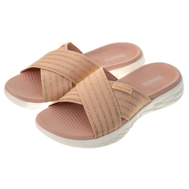 【SKECHERS】女鞋 健走系列 涼鞋 拖鞋 ON-THE-GO 600 粉色(140740ROS)