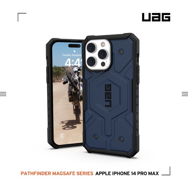 UAG iPhone 14 Pro Max 磁吸式耐衝擊保護殼-藍 [北都]
